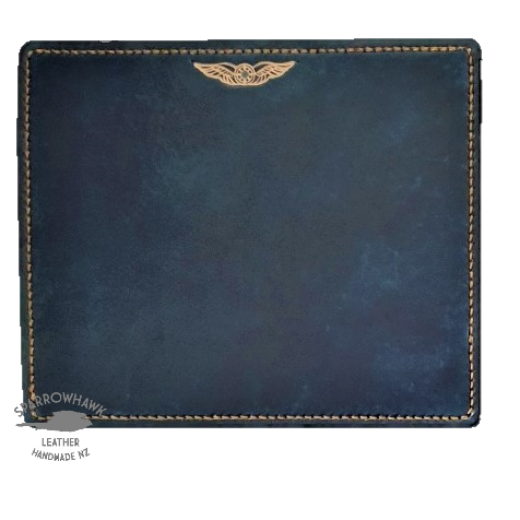 Sparrowhawk NZ handmade mouse mat with embossed wings French Navy ship tomorrow
